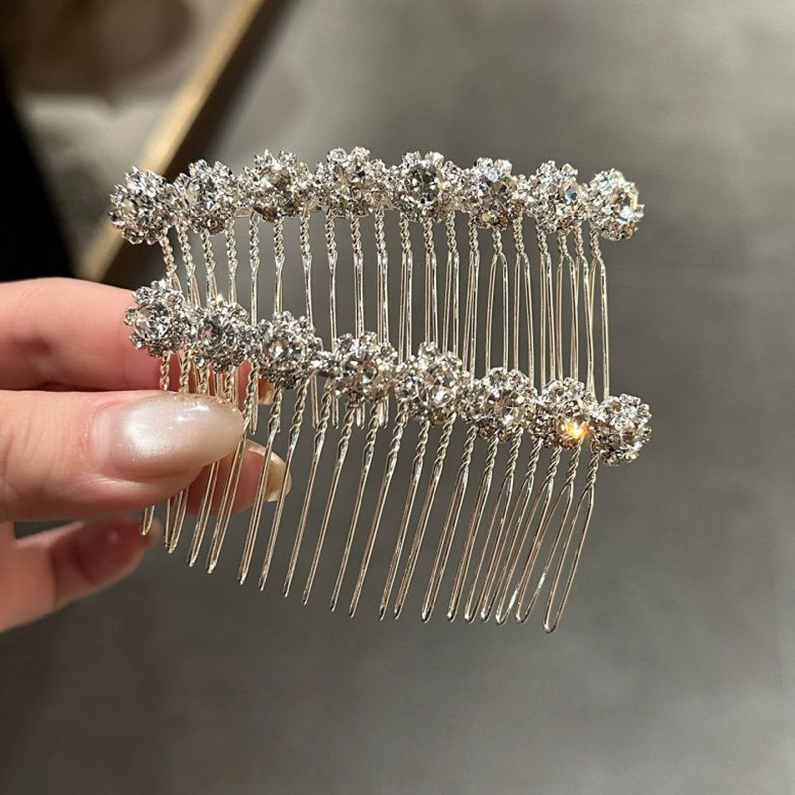 Jewelry Making Adults - مشابك شعر بتصميم زهرة مرصعة بالراينستون