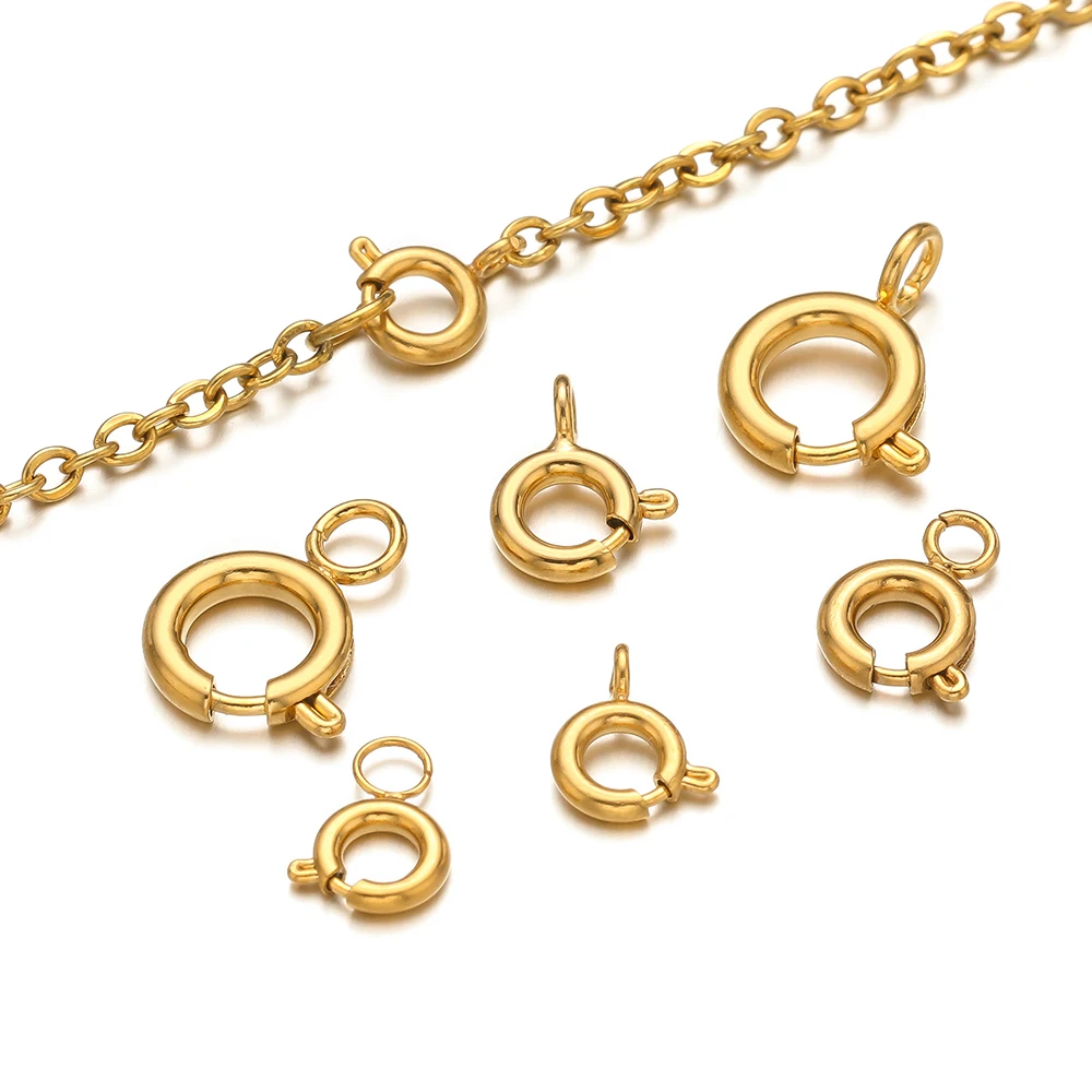 Jewelry Making Rings - 10 قطع مشابك حلقات زنبركية دائرية