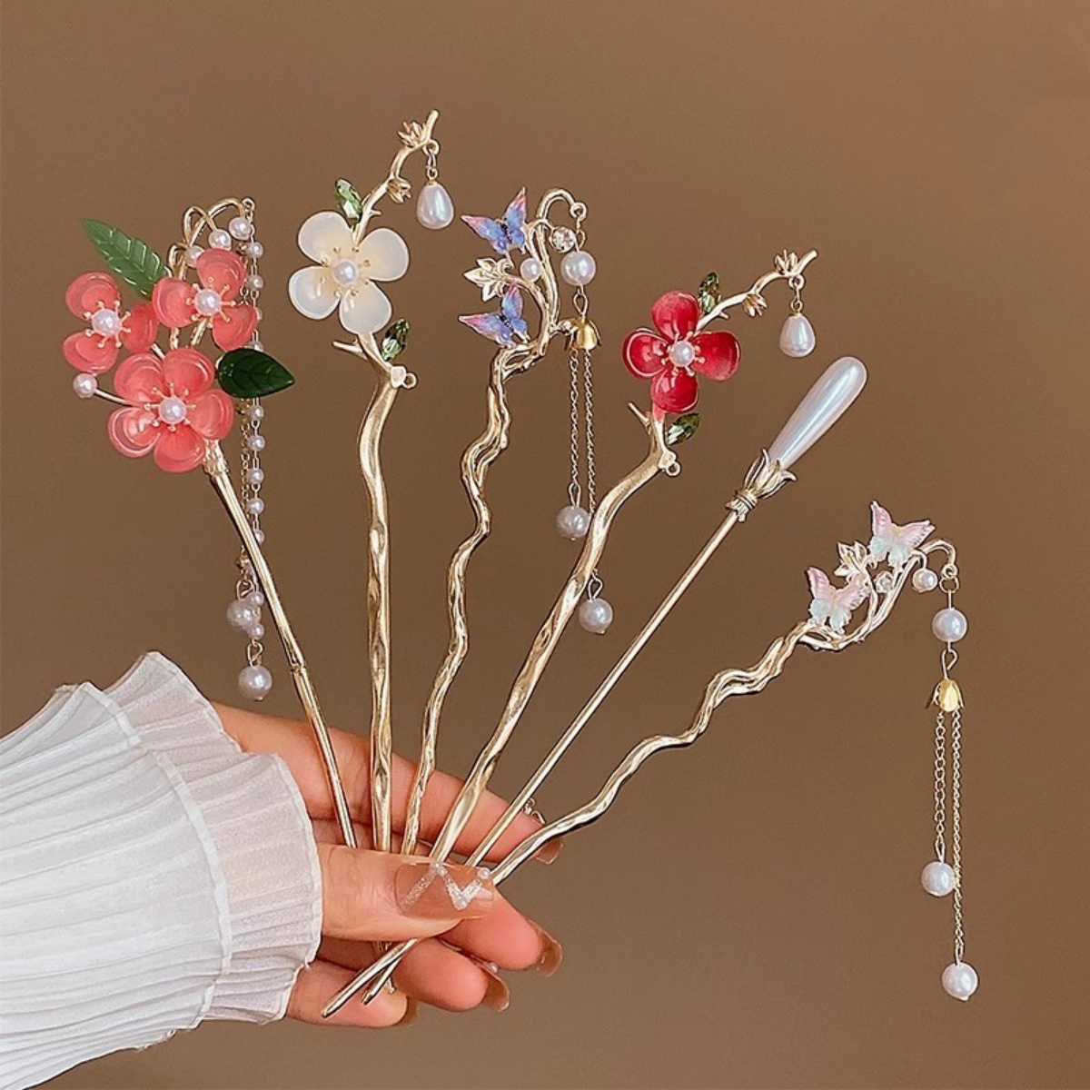 Jewelry Making Adults - 2025 جديد زهرة دبوس الشعر للنساء