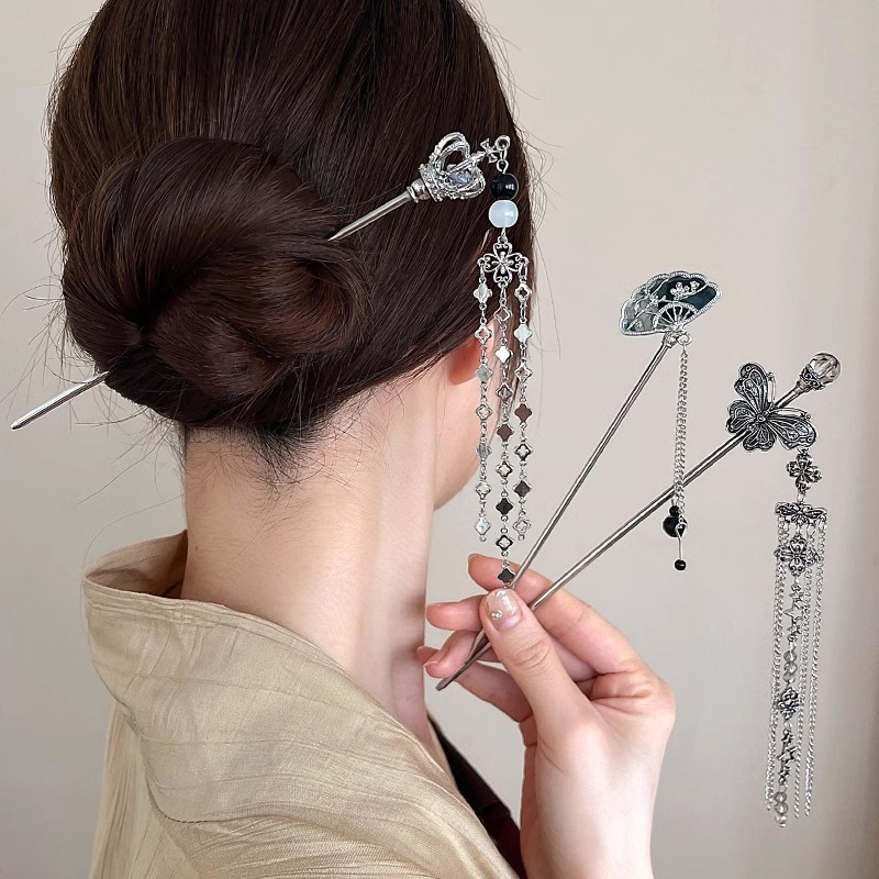 دبوس شعر نسائي أنيق عتيق فضي ع - مراجعة Jewelry Making Adults وسعره