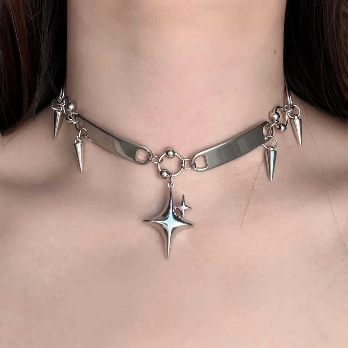 قلادة نسائية بتصميم نجمة بانك  - مراجعة Jewelry Making Rings وسعره