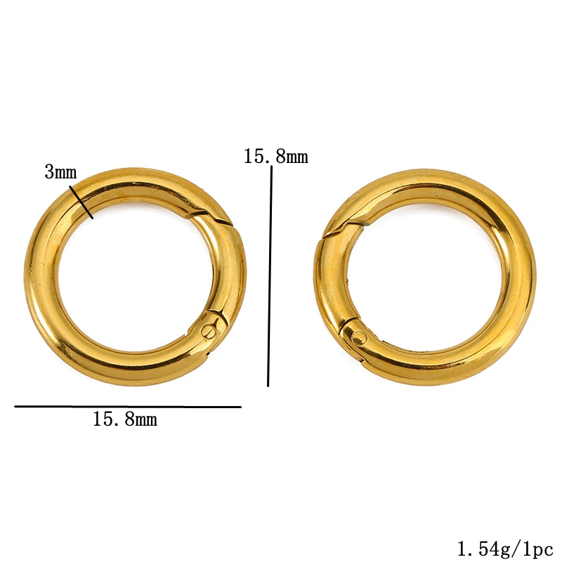 2 قطعة المشابك الفولاذ المقاوم - مراجعة Jewelry Making Rings وسعره