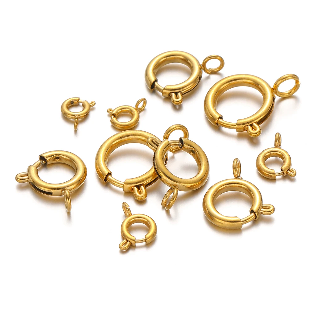 10 قطع مشابك حلقات زنبركية دائ - مراجعة Jewelry Making Rings وسعره