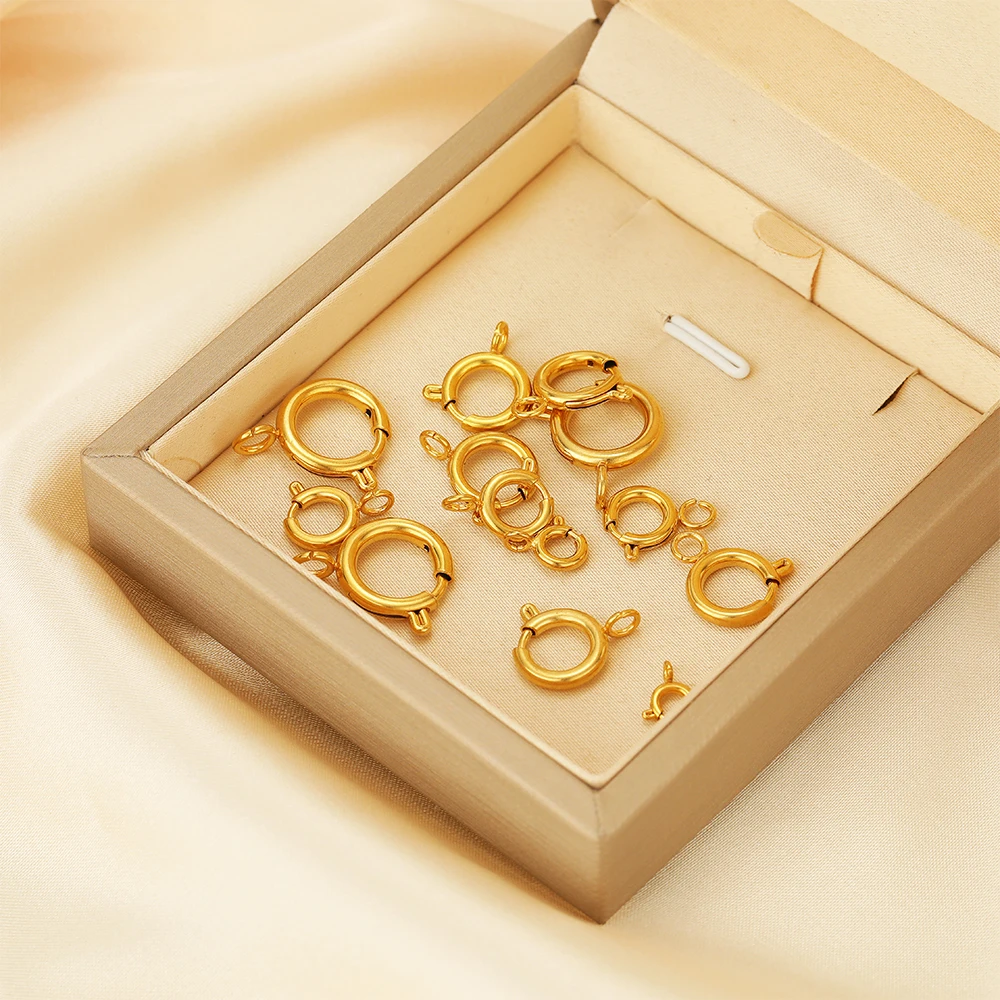10 قطع مشابك حلقات زنبركية دائ - مراجعة Jewelry Making Rings وسعره