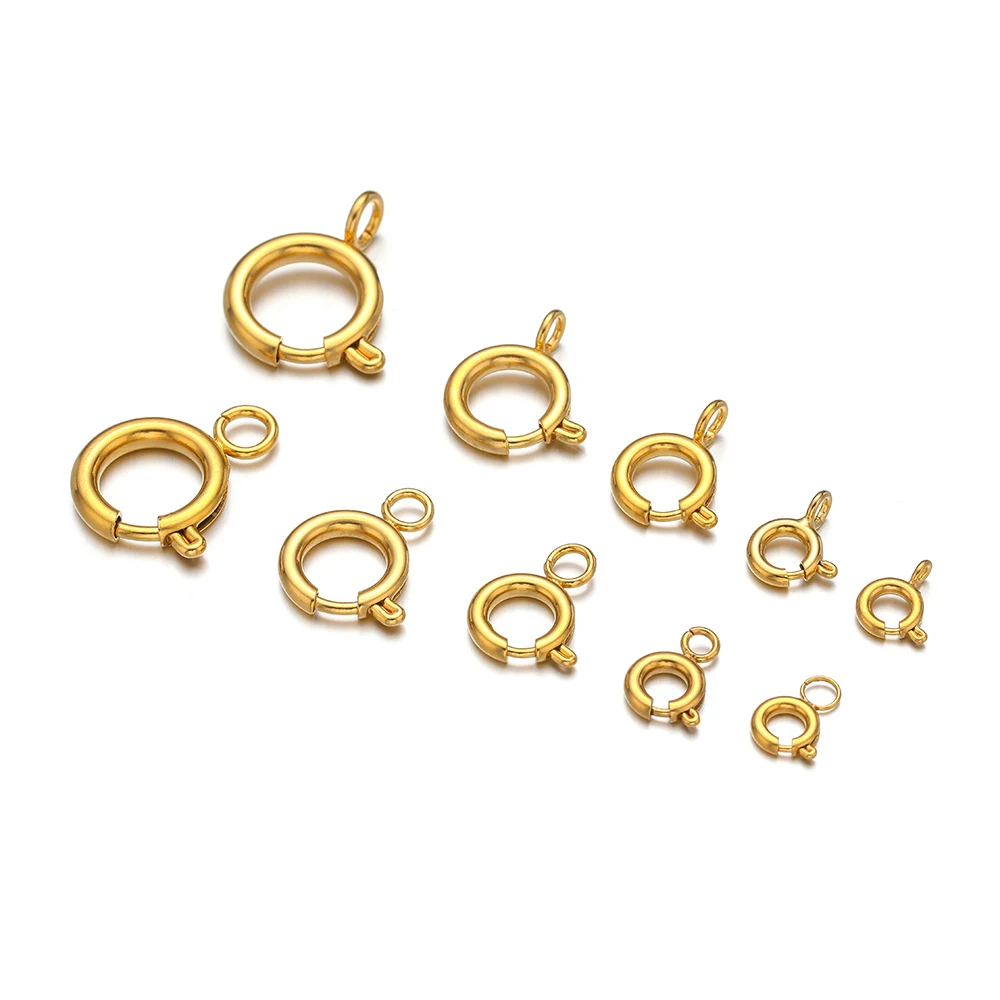 10 قطع مشابك حلقات زنبركية دائ - مراجعة Jewelry Making Rings وسعره