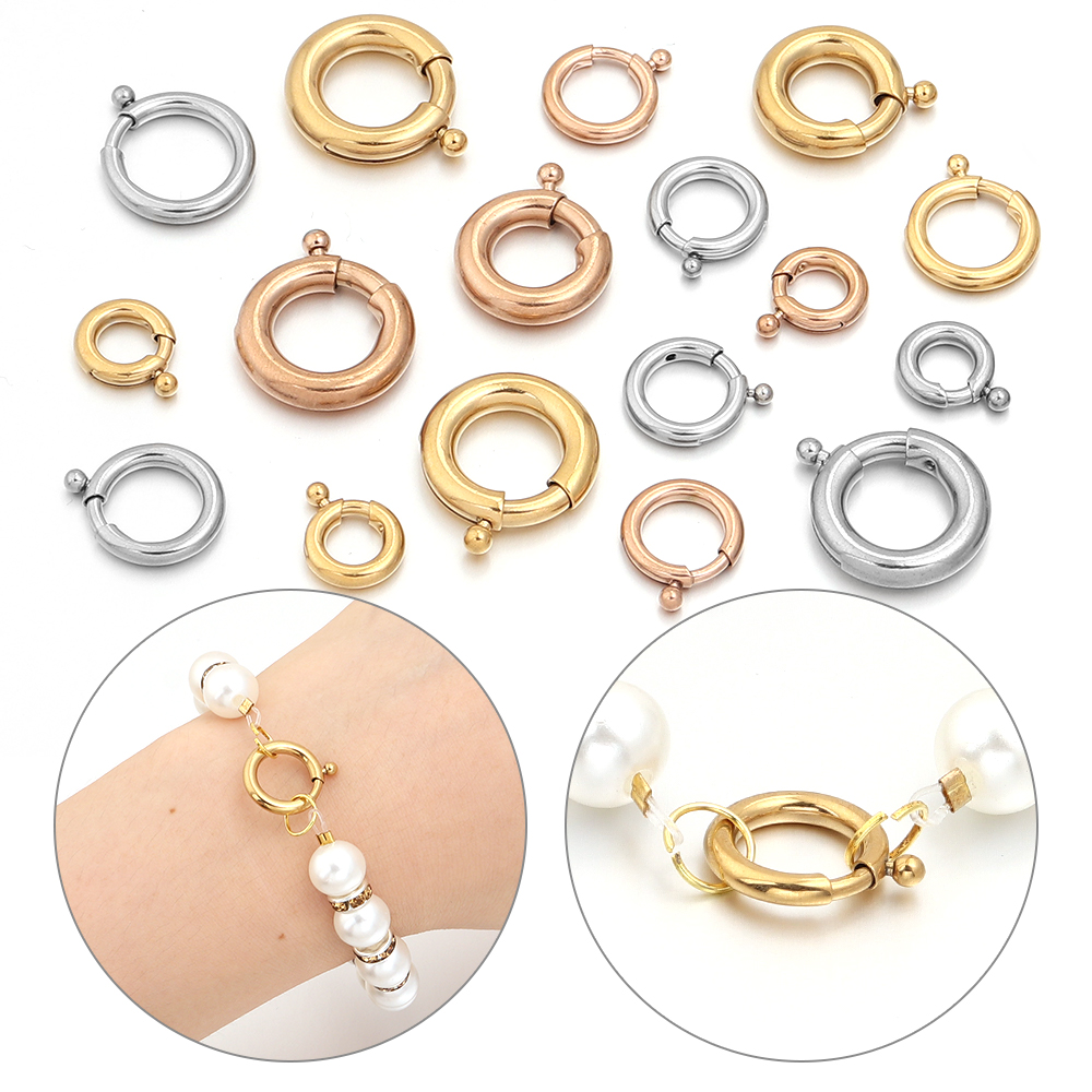 2 قطعة المشابك الربيعية الفولا - مراجعة Jewelry Making Rings وسعره