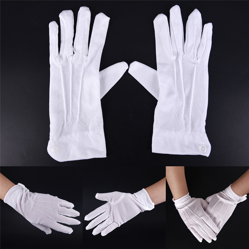 1 زوج الأبيض قفازات رسمية الرج - مراجعة Jewelry Making Gloves وسعره