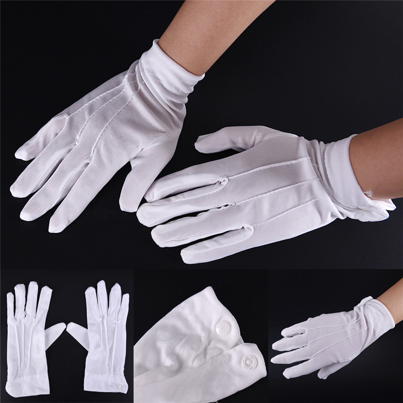 1 زوج الأبيض قفازات رسمية الرج - مراجعة Jewelry Making Gloves وسعره