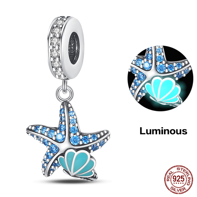 925 فضة المحيط توهج الأسماك شل - مراجعة Jewelry Making In La وسعره
