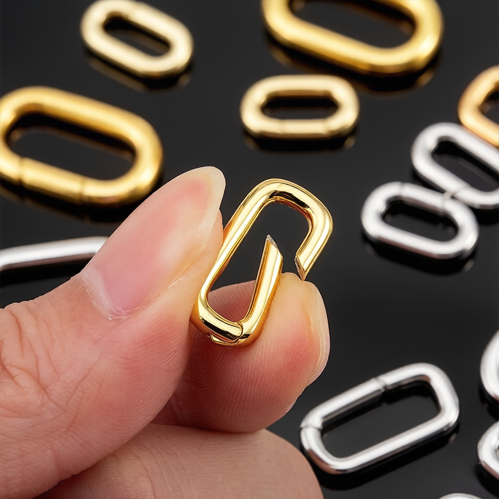 قطعتان من مشابك قلادة بيضاوية  - مراجعة Jewelry Making Rings وسعره