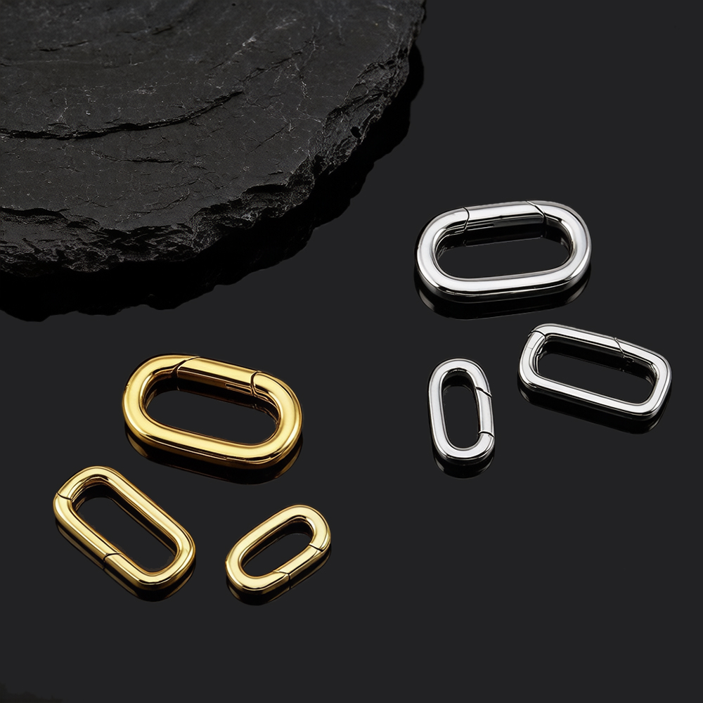 قطعتان من مشابك قلادة بيضاوية  - مراجعة Jewelry Making Rings وسعره
