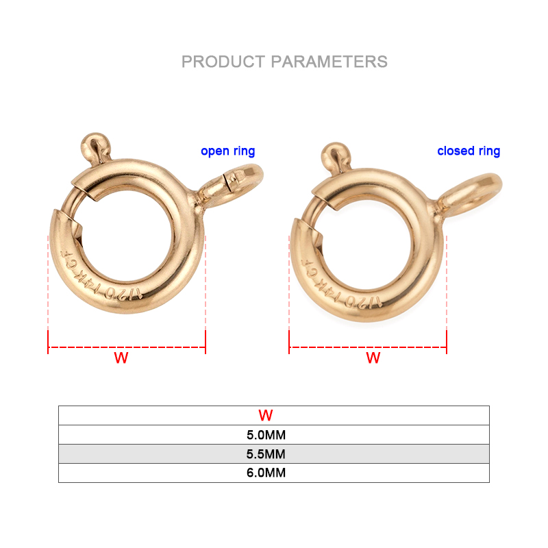 مشابك حلقات زنبركية مطلية بالذ - مراجعة Jewelry Making Rings وسعره